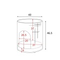 猫ちぐら CGR-400 ホワイト 宮武製作所 | ラタン アジャスター付き 写真15