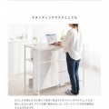 カウンターテーブル キッチン 木目調 幅120 高さ100 KNT-1260 ナチュラル 宮武製作所 写真15