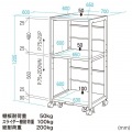 高耐荷重プリンタラック(W700) 写真15