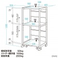 高耐荷重プリンタラック(W600) 写真15
