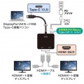 USB Type C-HDMI変換アダプタ(2ポート/4K/PD対応) 写真15