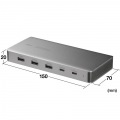 USB Type-Cドッキングステーション(HDMI×2画面・USBハブ×7ポート) 写真15