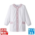 女性用デザイン白衣 長袖 FA-7233L