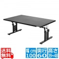 バウヒュッテ ローデスク 昇降式 ゲーミングデスク BHD-1000L | パソコンデスク ロータイプ ローデスク 昇降 高さ調節 幅100 奥行60 インテリア 家具 デスク 写真1