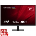 27型液晶モニター/3840×2160/HDMI、DisplayPort/ブラック/スピーカー：あり/4KUHD/60Hz/4ms