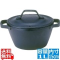 盛栄堂 南部鉄器 クックトップ 煮込鍋 丸 深型 15cm 小 1.0l CT-5 ※IH対応しておりません※ 写真1