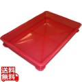 EBM PP半透明カラー番重 B型 小 レッド(サンコー製) 写真1