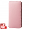 iPhone SE 第3世代/SE 第2世代/8/7 用 ケース カバー レザー 手帳 マグネット フラップ ストラップリング付 耐衝撃 ワイヤレス充電可 ピンク