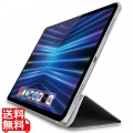 iPad Pro 11インチ 第4世代 ( 2022 ) 用 ケース ソフトレザー カバー 手帳型 マグネット 背面クリア 軽量 超薄型 ブラック