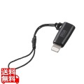 USB Type-C to Lightning変換アダプタ(MFi認証・ストラップ付き・ブラック) 写真1