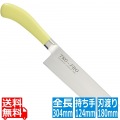 TKG PRO 抗菌カラー 菜切庖丁 18cm イエロー 写真1