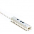 プリンストン USB3.1 TypeCドッキングステーションミニ(LAN/シルバー) 写真1