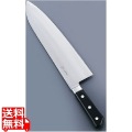 堺菊守日本鋼(口金付)巾広厚口牛刀 33cm 写真1