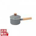 野田琺瑯 クルール ソースパン グレー CL-14NGR 写真1