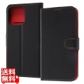 iPhone 14 Pro Max 耐衝撃 手帳 マグネット/ブラック/レッド 写真1