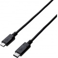 USB2.0/C-microB/PD(3A)/2.0m/USB規格認証/ブラック 写真1