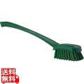 ヴァイカン 長柄ハンドル付ブラシ ハード 4186 グリーン 業務用 写真1