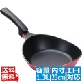 YOMEちゃんの楽チンPAN 23cm ピンク ※ IH対応 IH (100V/200V)とガス火対応 写真1