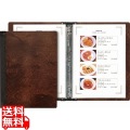 木製メニューブック スリム-B・SHO-101 A4(240x324)/8ページ 増減可スリムバインダー 写真1