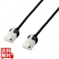 LANケーブル Cat6A スーパースリム ツメが折れない 10m ブラック RJ45コネクタ 10Gbps RoHS指令準拠(10物質) 写真1