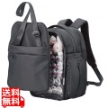 リュック バックパック 痛バッグ Mサイズ ビジネス 推し活 2Way使用 撥水加工 ショルダーバッグ付 レインカバー付属 ブラック 写真1