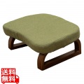 正座椅子 天然木 高さ17cm あぐら 座面傾斜 美姿勢 背筋が伸びる 軽い コンパクト おしゃれ ファブリック オリーブ RMHZ-40-OLV 写真1