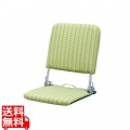 宮武製作所 ミヤタケ オリタタミ座椅子 グリーン |  折りたたみ 折り畳み 座椅子 椅子 いす 緑 コンパクト 軽量 コンパクト スリム リクライニング