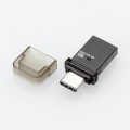 USBメモリ USB3.1(Gen1) Type-C 背面USB Aコネクタ 16GB セキュリティ機能 1年保証 ブラック 写真1