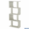 白井産業 ディスプレイラック 約 幅60 奥行24 高さ143 cm 本 棚 bookshelf ホワイト (COB-1460 WH コビナス) | ラック ディスプレイ 棚 収納 本棚 おしゃれ 写真1