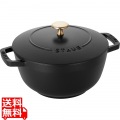 ストウブ Wa-NABE(ワナベ) ブラック 20cm 写真1