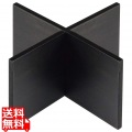 木製 組立十字スタンド 黒 200×200×100mm 写真1