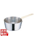 UK18-8プチテーパー片手深型鍋 蓋無 12cm 写真1