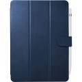 iPad 10.2用3アングルレザーケース ブルー 写真1