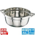 CLO 18-8円付鍋 27cm ※ ガス火専用 写真1