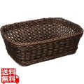 ザリーン社 PP製 スクウェアバスケット ブラウン 200061 写真1