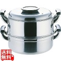 PE18-0丸型蒸器 2段29cm 写真1