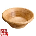 32023天然木サラダボールこげ茶18cm 写真1