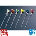 アクリル カラフル マティーニピック 6本セット MP-6-C 写真1
