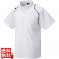 ボタンダウンポロシャツ DTM4600B WHT ホワイト M