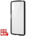 Xperia 10 IV/ケース/フレームカラー/背面クリア/ブラック 写真1
