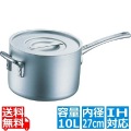 エコクリーン アルミ エレテック片手鍋 27cm ※ IH対応 IH (100V/200V)とガス火対応 写真1