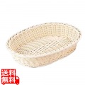 樹脂バスケット 小判40cm 白 写真1