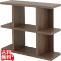 Fizz(フィズ)シェルフ(ロータイプ90cm幅) ブラウン 写真1