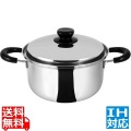 18-8極(きわみ) 両手鍋 20cm A-2274 ※ IH対応 IH (100V/200V)とガス火対応 写真1