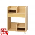コンパクト ランドセル収納ワゴン(ナチュラル)