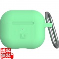 Urban Armor Gear UAG社製/U by UAG Apple AirPods 第3世代用 シリコンケース (耐衝撃/カラビナ付属/ワイヤレス給電) DOT スペアミント UAG-UAP3D-SM 写真1