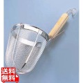 ThreeSnow TS18-8 木柄 うどんてぼ 丸底(8メッシュ) | てぼ うどん 木柄 丸底 ざる キッチン用品 調理器具 調理道具