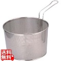 パンチングボイルバスケット 片手ハンドル 24cm 業務用 写真1