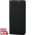 AQUOS sense4/AQUOS sense5G/レザー/手帳/US/薄型/磁石/BK 写真1