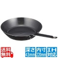 EBM 鉄厚板 ブルーテンパー フライパン 22cm 写真1
